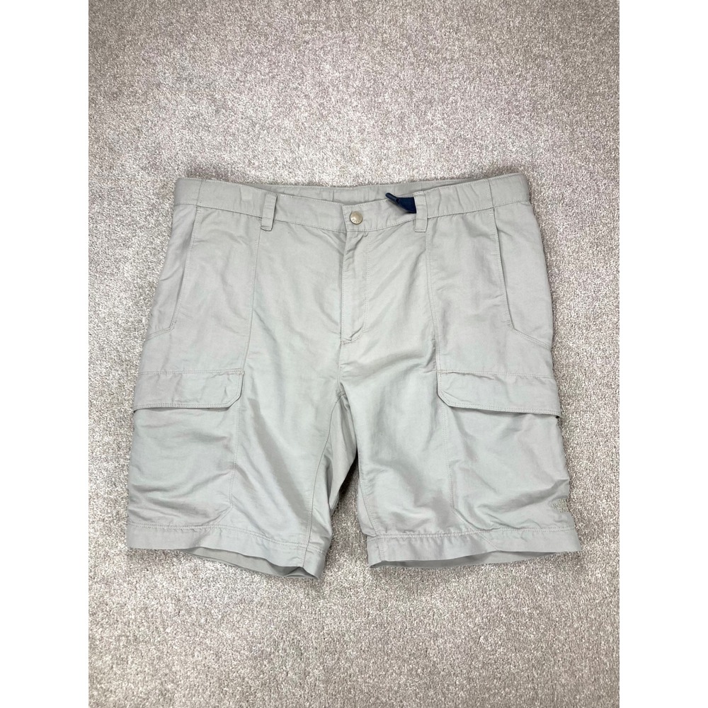 The North Face Cargo Hiking Shorts Mens Sz L Tan Utility Outdoor Gorpcore Travel